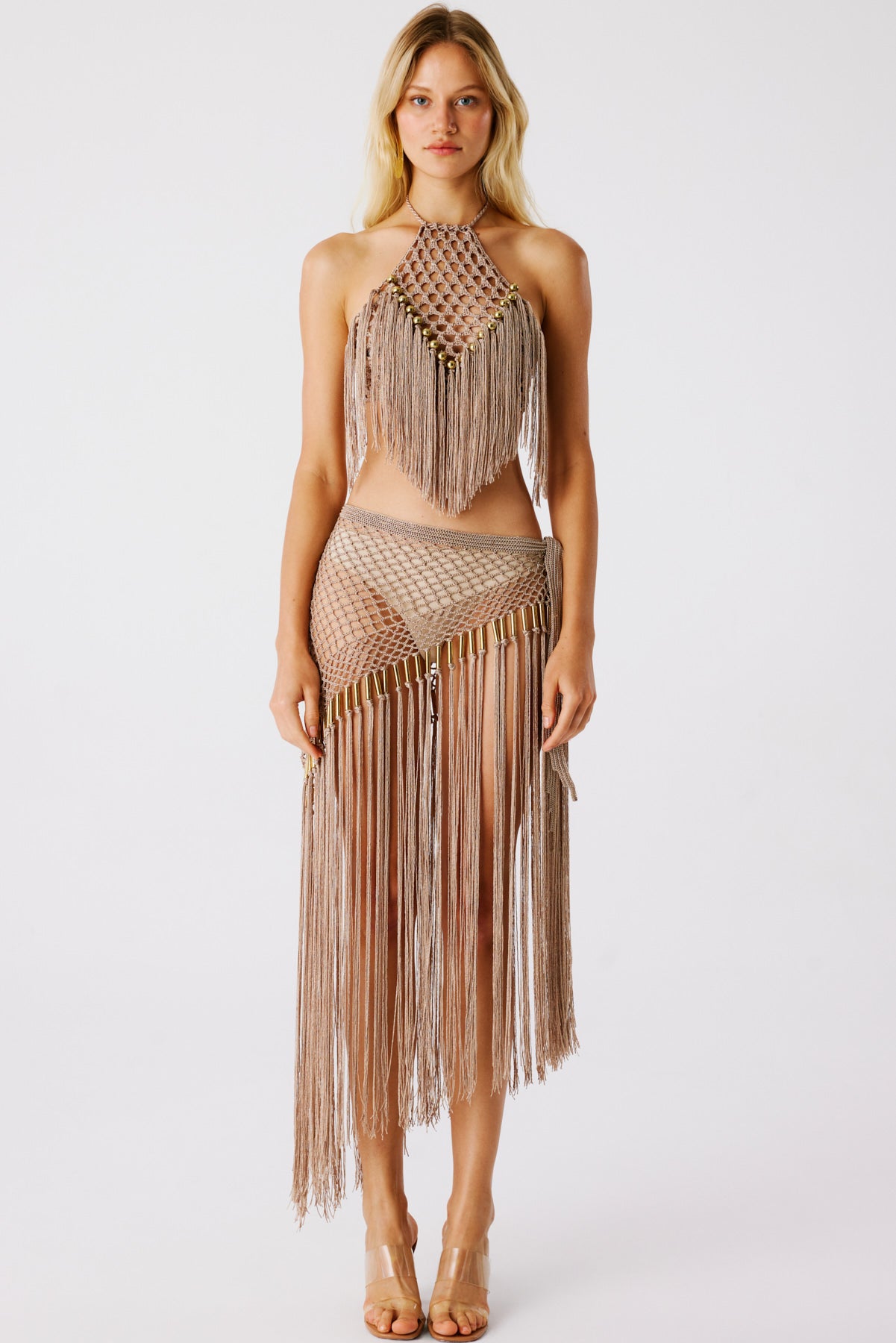 Aria Hand-Crocheted Fringe Skirt | Skirt | My Beachy Side