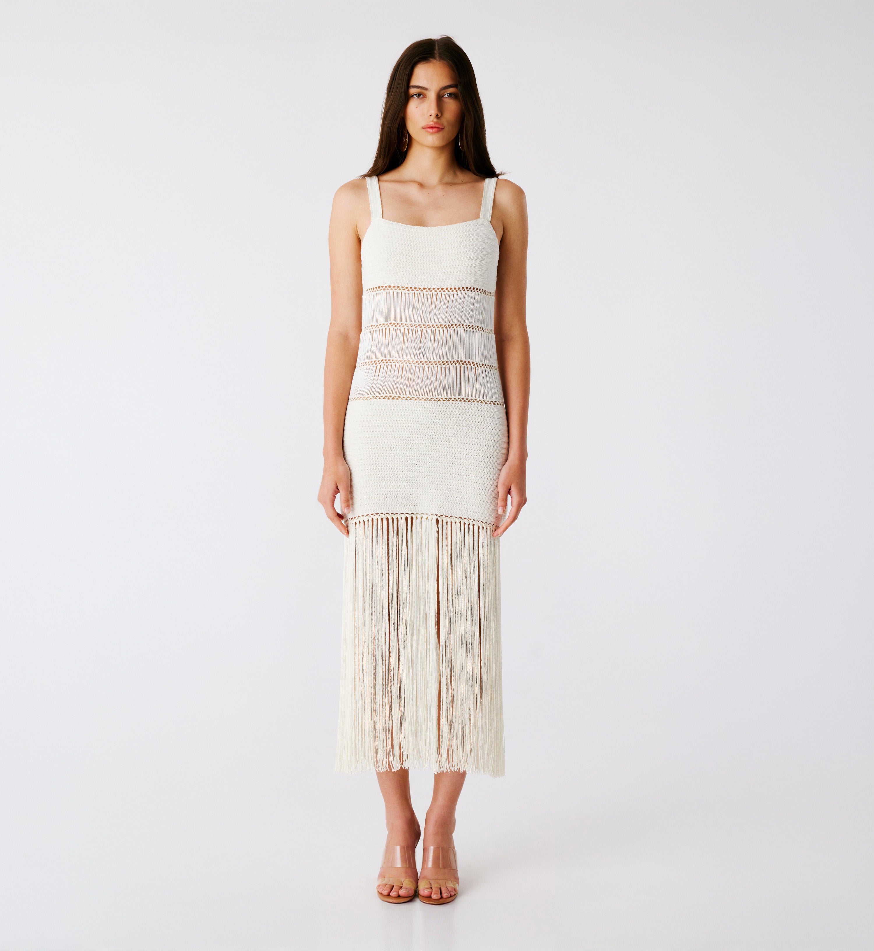 Bonbon Hand-Crocheted Fringe Maxi Dress | Dress | My Beachy Side