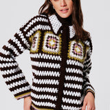 Gina Alpaca Wool Hand Knit Cardigan