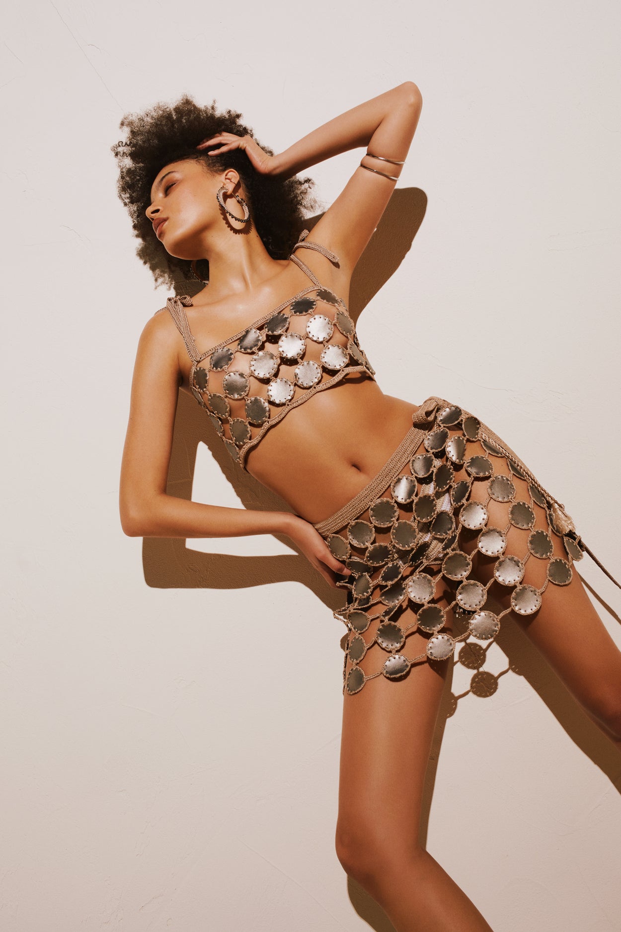 Swiss Roll Leather Crop Top | Crop Top | My Beachy Side