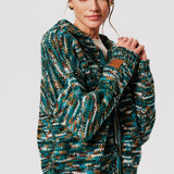 Margaux Wool Hand Knit Zipped Cardigan