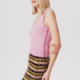 Mia  Merino Wool Hand Knit Mini Skirt