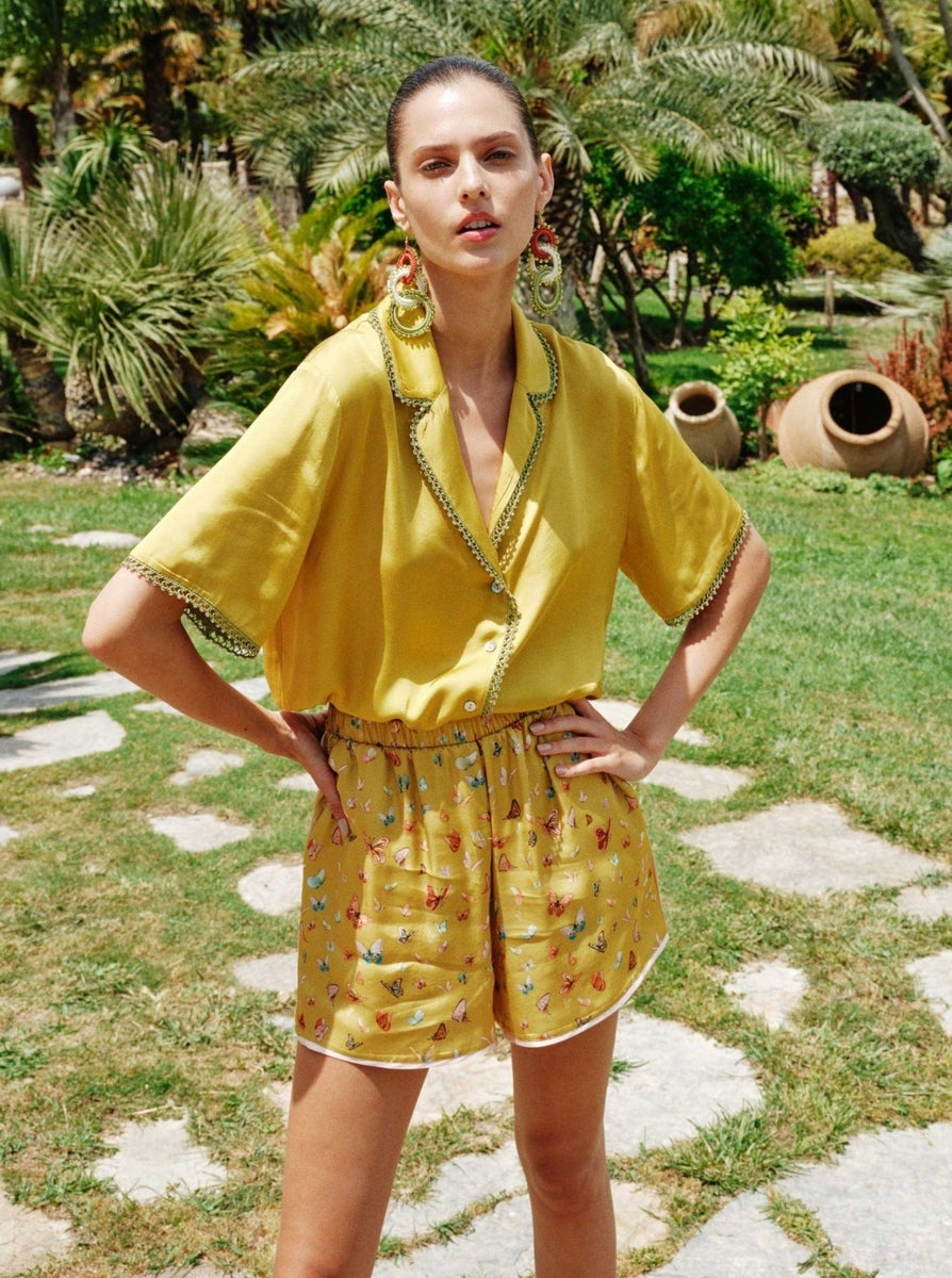 Monarch Pajama Shirt Women handcrocheted Fashion Outfits My Beachy