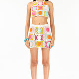 Taffy Hand-Crochet Mini Skirt