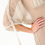 Toffee Hand-Crochet Maxi Belted Dress | Caftan | My Beachy Side