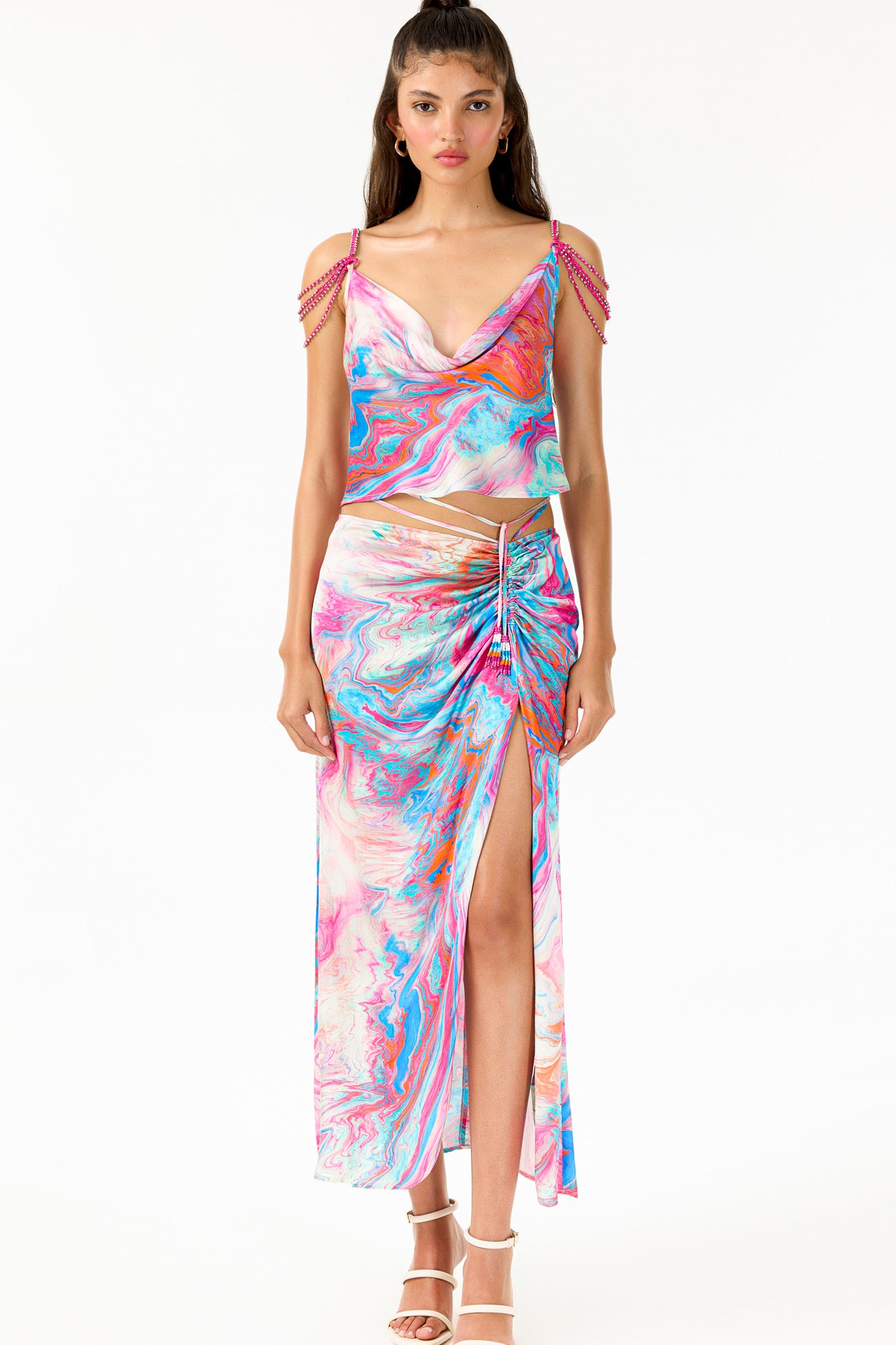 Cotton Candy Draped Top | Crop Top | My Beachy Side