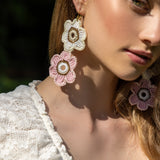 Fleur Hand-Crocheted Earrings