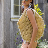 Sara Hand-Crocheted Round Bag