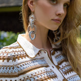 Etna Round Hand-Crocheted Earrings - Pack of 3