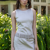 Alba Belted Denim Dress