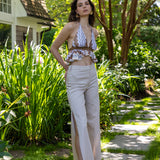 Vina V-Neck Crop Top