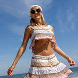 Cleo Hand-Crocheted Skirt