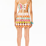 Swiss Roll Leather Mini Skirt | Skirt | My Beachy Side