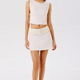 Alba Belted Denim Skirt