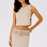 Alba Belted Denim Skirt | Skirt | My Beachy Side