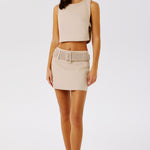 Alba Belted Denim Skirt | Skirt | My Beachy Side