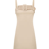 Alba Strap Denim Mini Dress