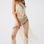 Aria Hand-Crocheted Fringe Skirt | Skirt | My Beachy Side