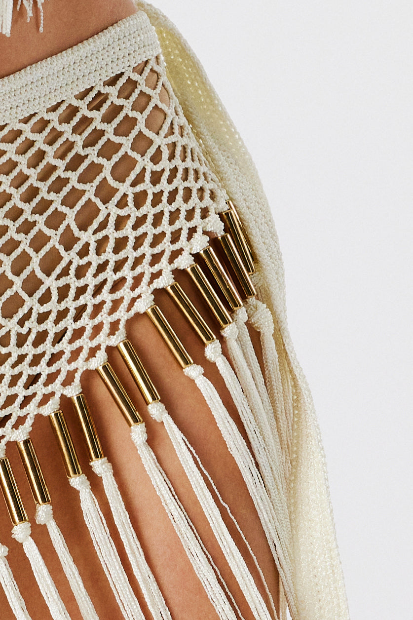 Aria Hand-Crocheted Fringe Skirt | Skirt | My Beachy Side