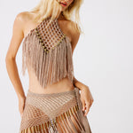 Aria Hand-Crocheted Fringe Skirt | Skirt | My Beachy Side