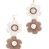 Fleur Hand-Crocheted Earrings