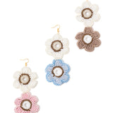 Fleur Hand-Crocheted Earrings