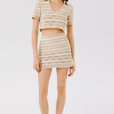 Vera Hand-Crocheted Polo Top