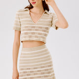 Vera Hand-Crocheted Polo Top