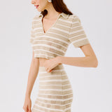 Vera Hand-Crocheted Polo Top