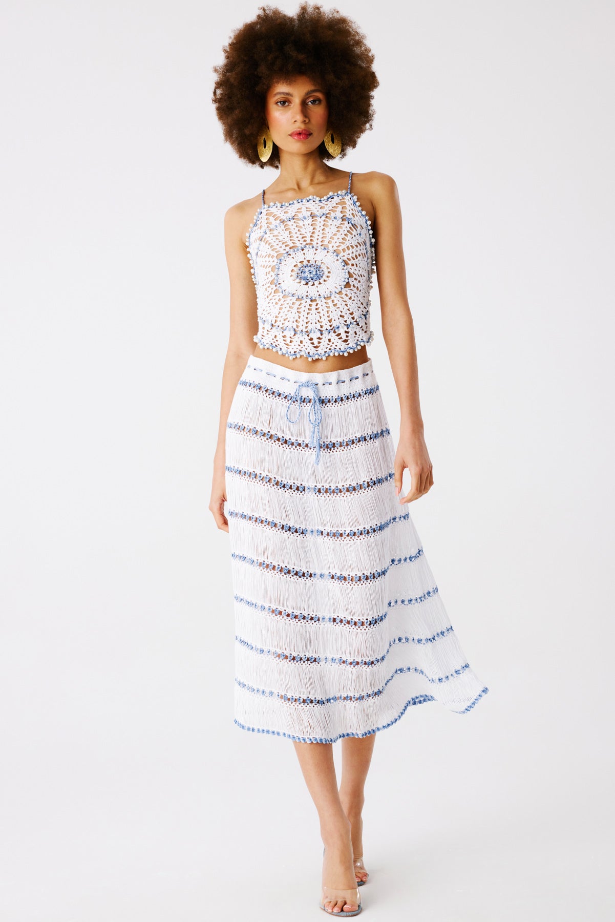 Elsa Hand-Crocheted Midi Skirt | Skirt | My Beachy Side