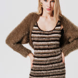 Mia Merino Wool Hand Knit Bolero Jacket