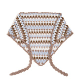 Multi Striped Hand-Crocheted Bandana Scarf - Pack of 2 Bandanas