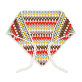 Multi Striped Hand-Crocheted Bandana Scarf - Pack of 2 Bandanas