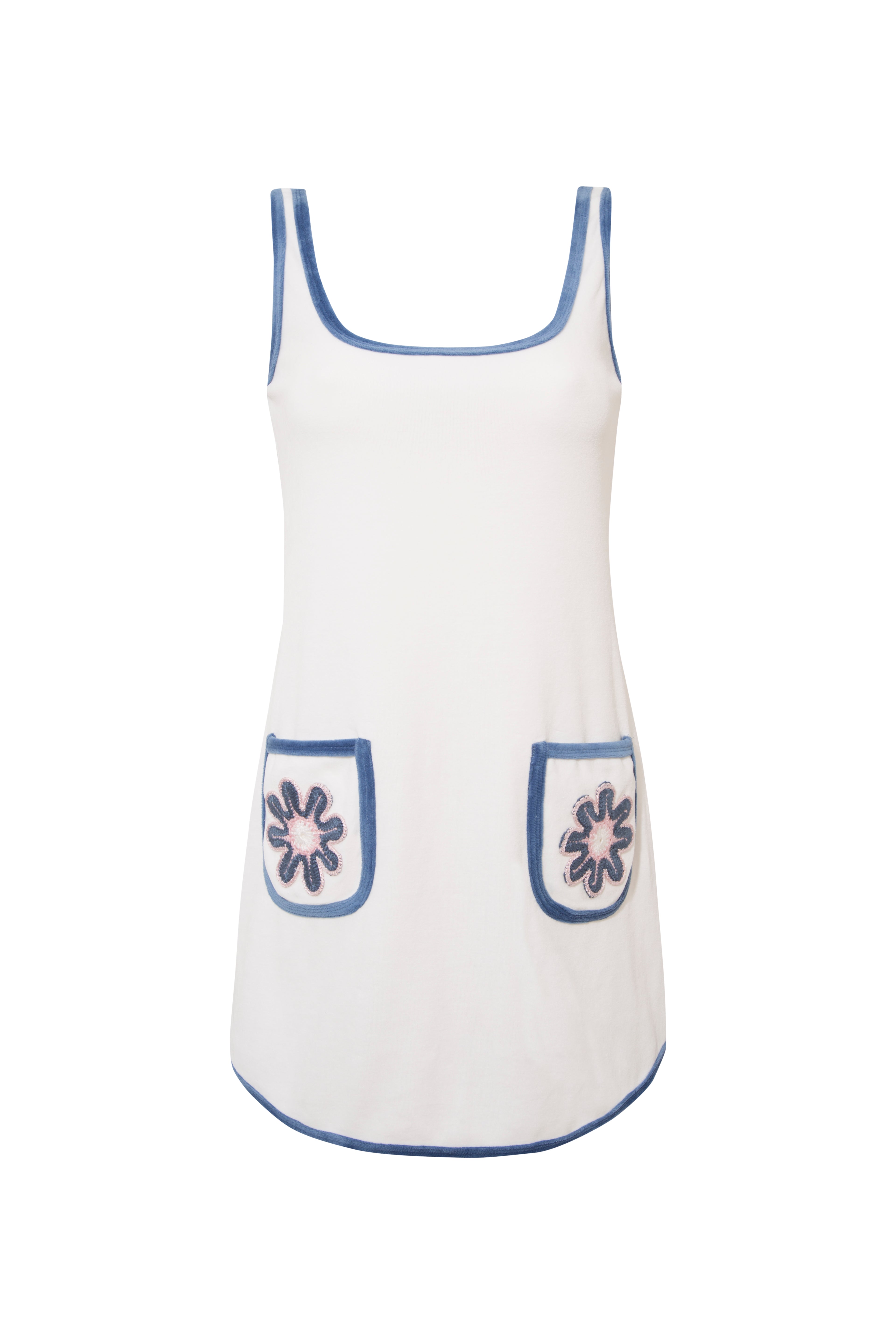 Peony Terry Mini Dress, IVORY / Small Peony Terry Mini Dress, IVORY / Small