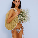 Sara Hand-Crocheted Round Bag