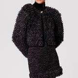 Viola Merino Wool & Cashmere Hand Knit Mini Skirt