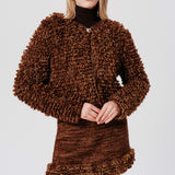 Viola Merino Wool & Cashmere Hand Knit Cardigan