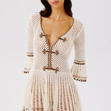 Zara Hand-Crocheted Mini Dress
