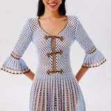 Zara Hand-Crocheted Mini Dress