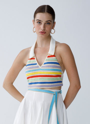 Ali Crochet Halter Top - Crop Top - My Beachy Side