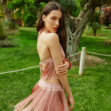 Angelica Fringed Halter Top - Crop Top - My Beachy Side