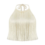 Angelica Fringed Halter Top | Crop Top | My Beachy Side