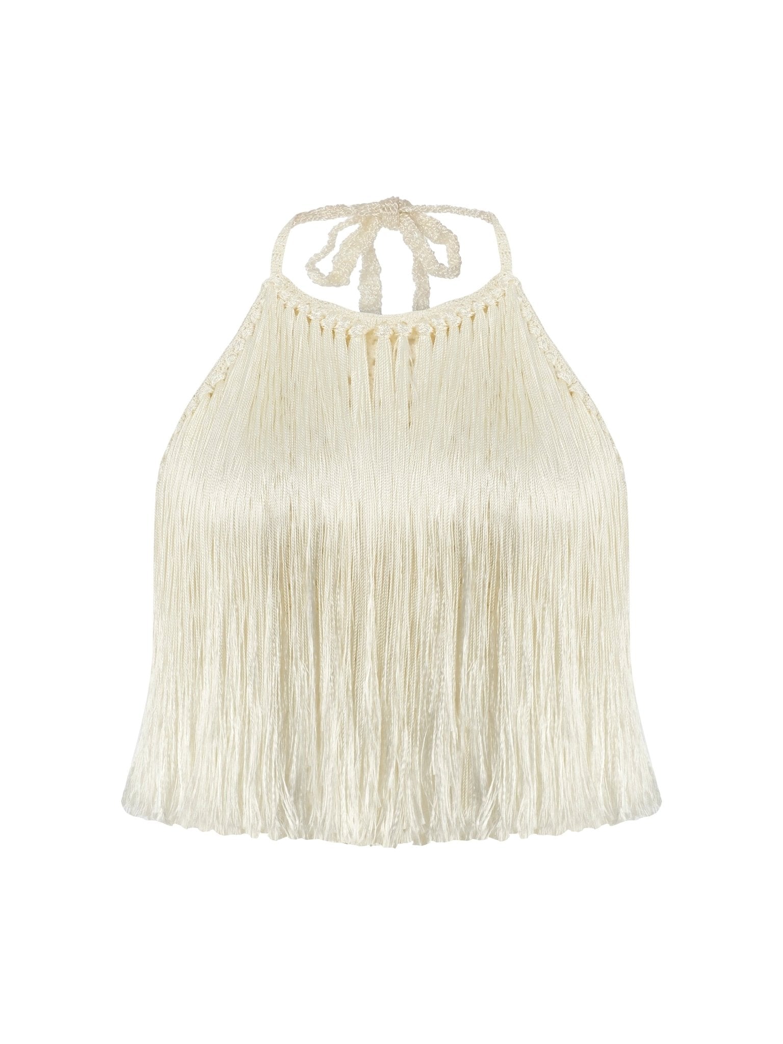 Angelica Fringed Halter Top | Crop Top | My Beachy Side