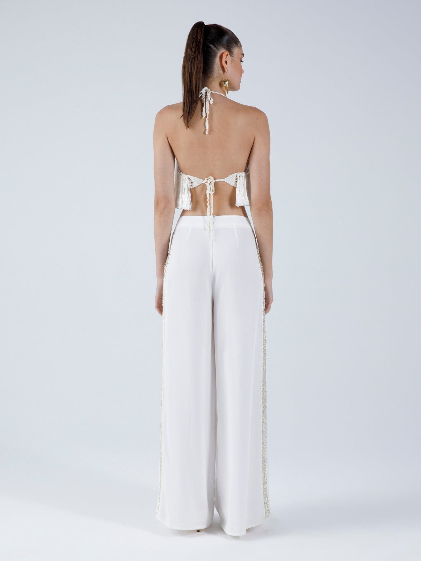 Angelica Fringed Halter Top | Crop Top | My Beachy Side