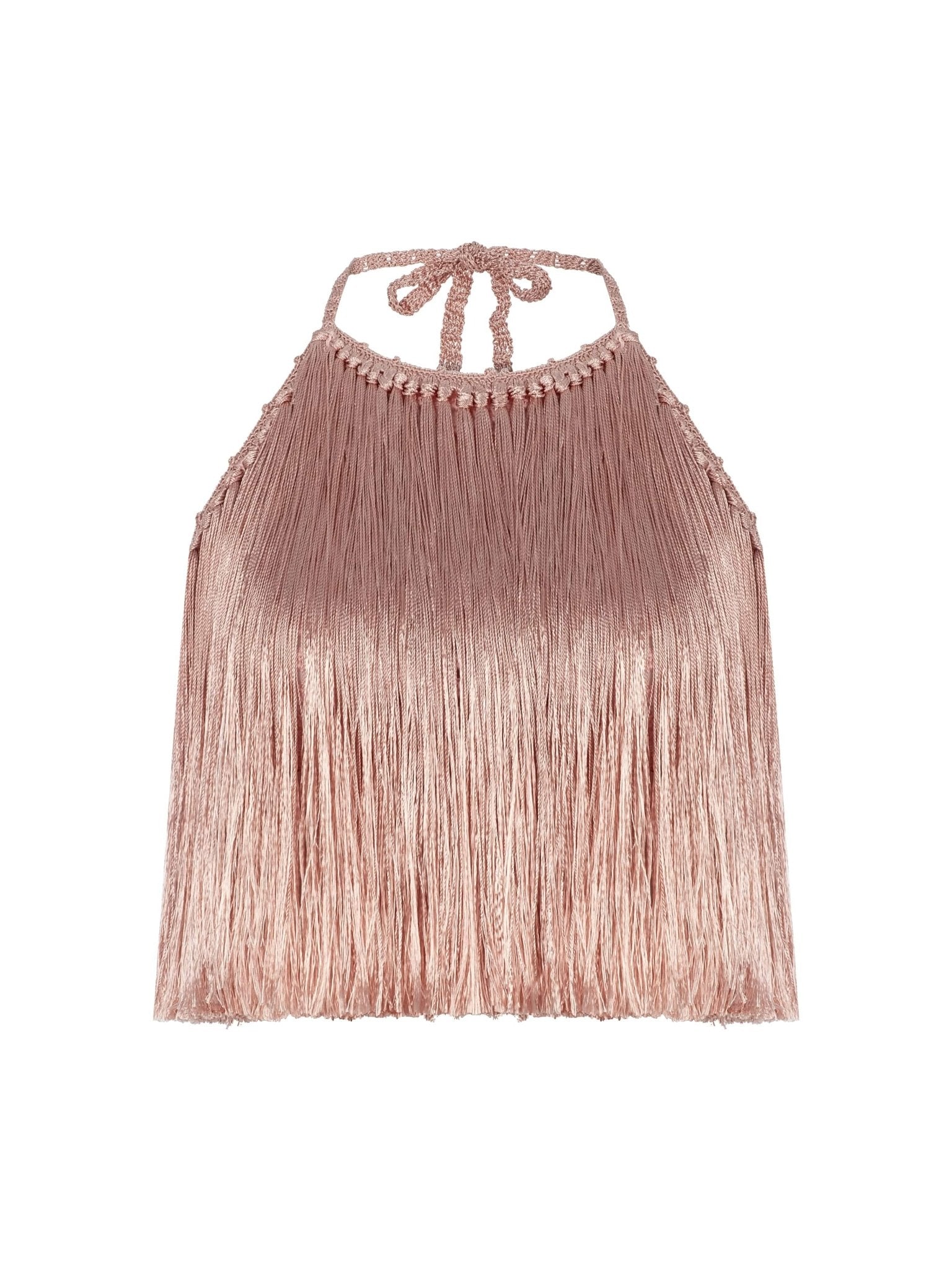 Angelica Fringed Halter Top - Crop Top - My Beachy Side