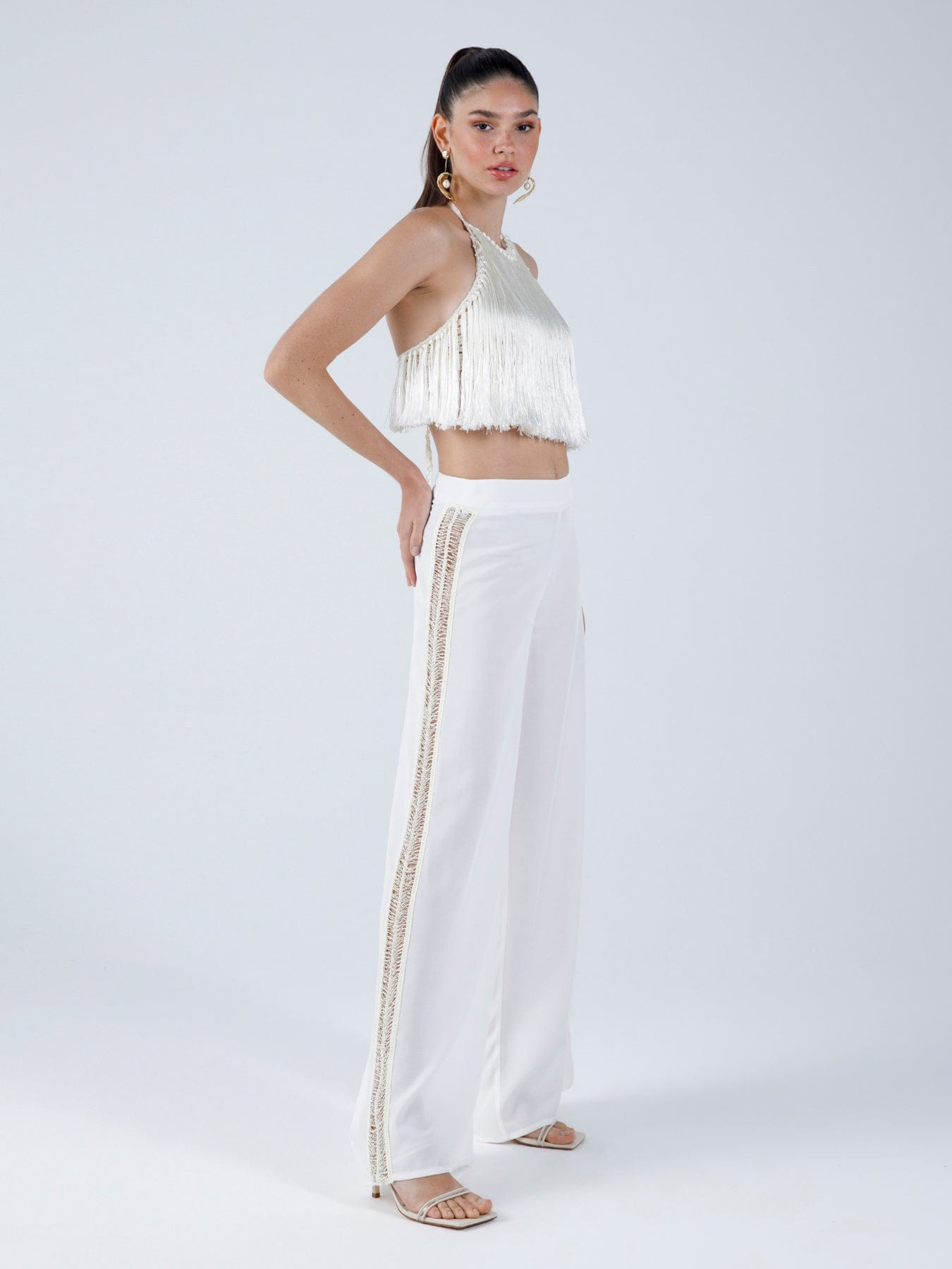 Angelica Fringed Halter Top | Crop Top | My Beachy Side