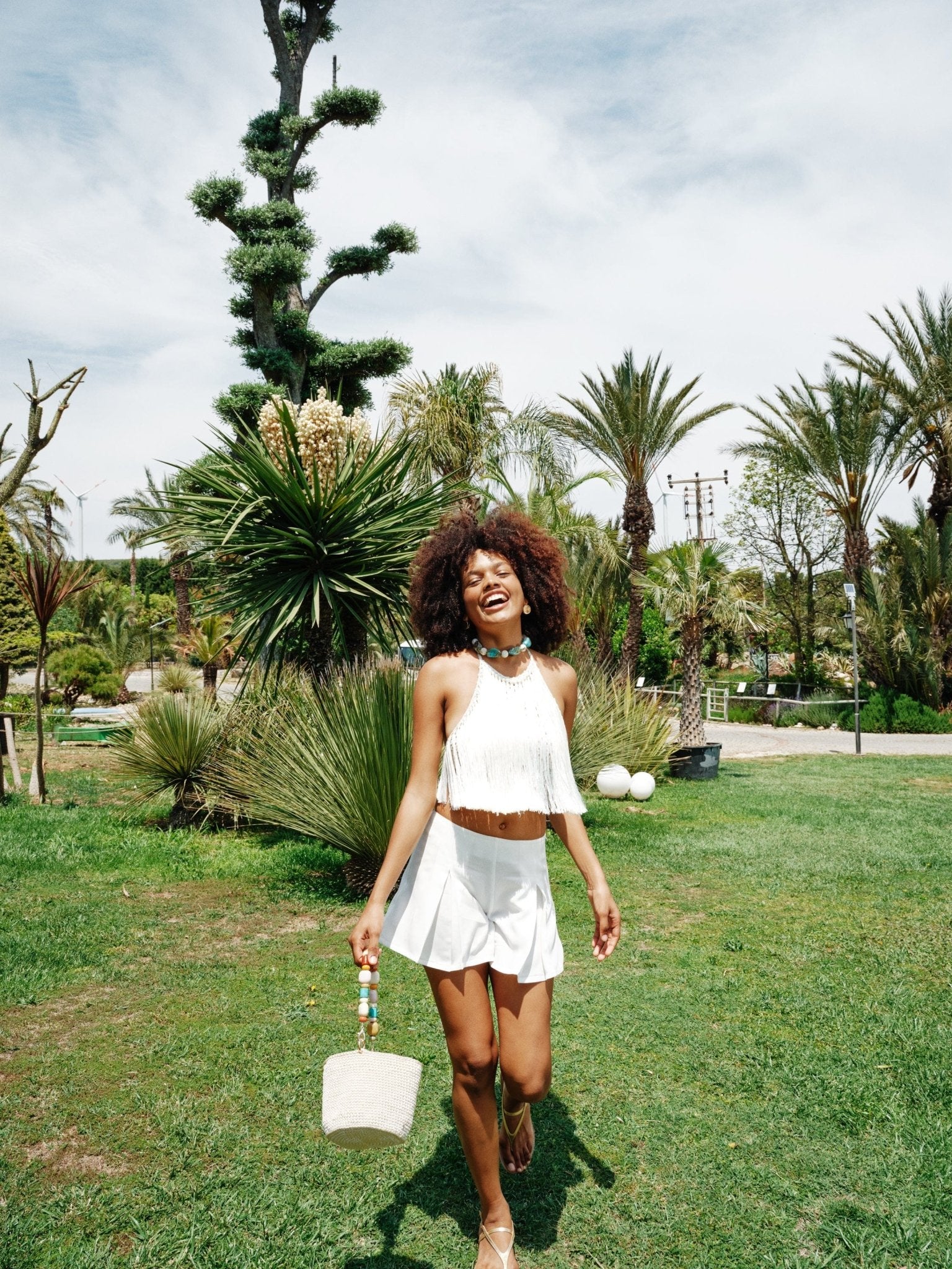 Angelica Fringed Halter Top | Crop Top | My Beachy Side