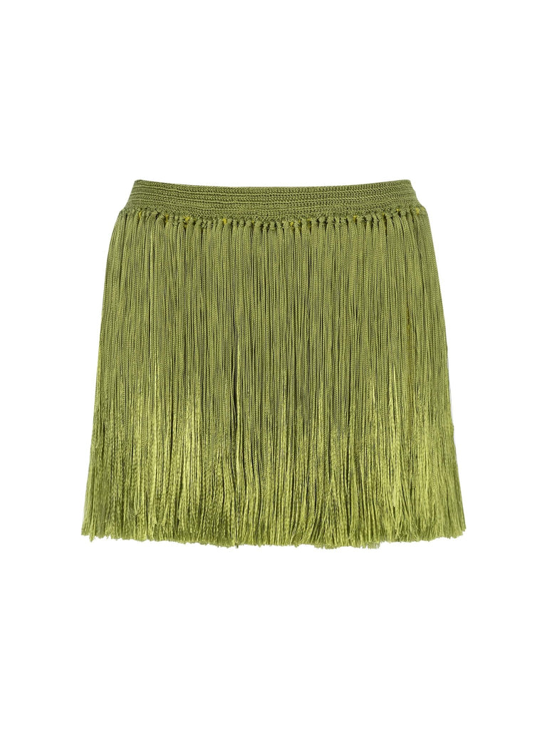 Angelica Fringed Mini Skirt - Skirt - My Beachy Side