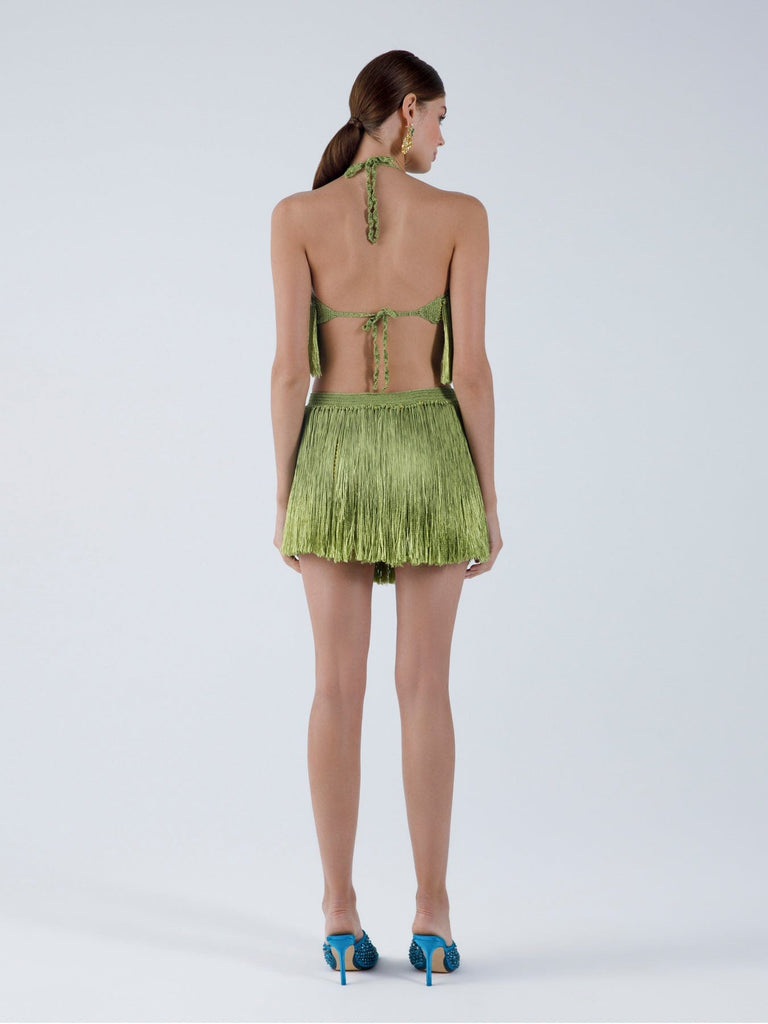 Angelica Fringed Mini Skirt - Skirt - My Beachy Side