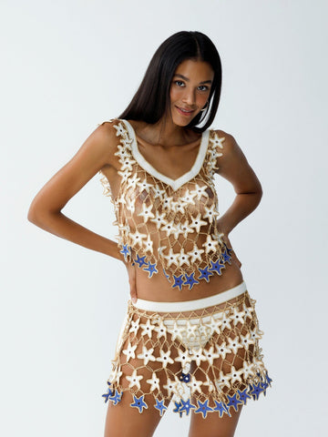 Ariana Swingy Star Mini Skirt - Skirt - My Beachy Side